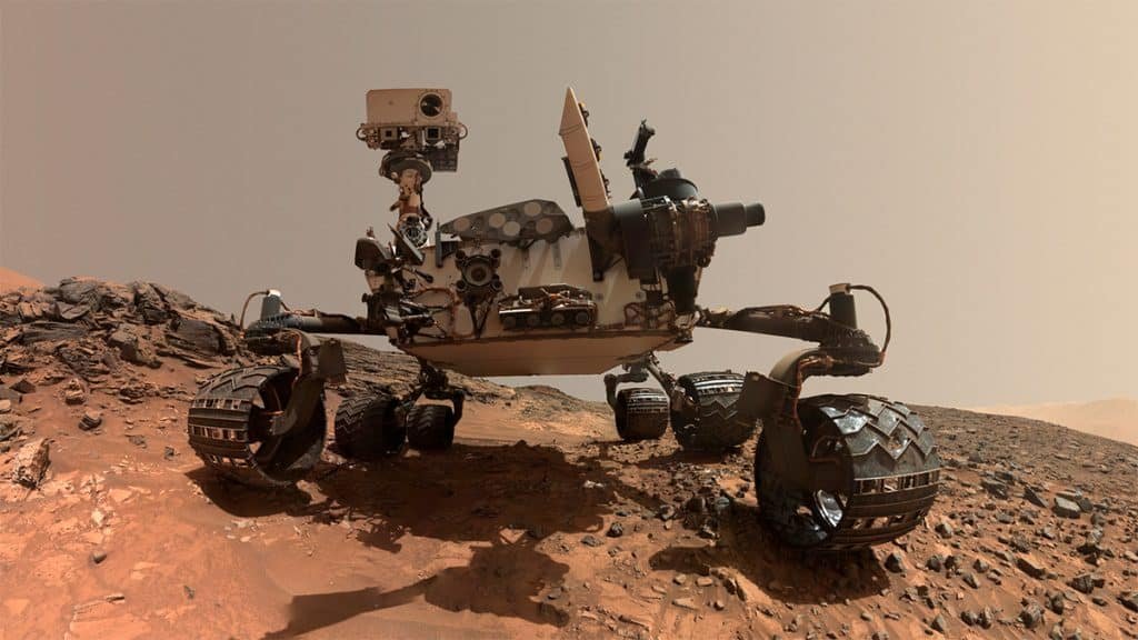 Curiosity rover da NASA em Marte