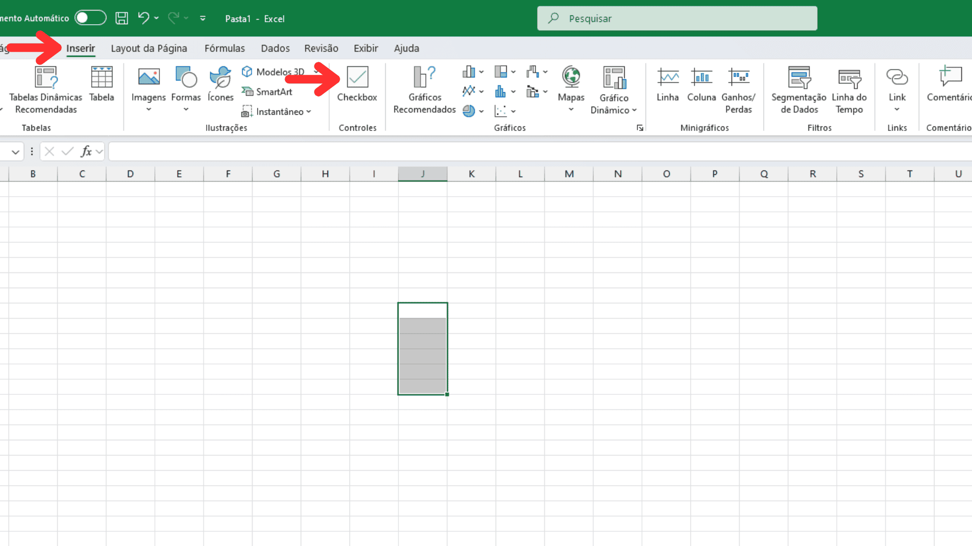 Como colocar caixa de seleção no Excel. Imagem: Reprodução/TechBlog